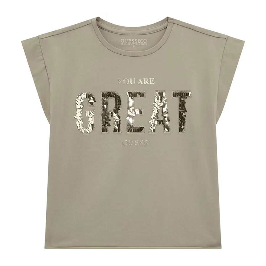 Midi t-shirt manica corta da bambina Guess Kids | J5RI37/K6YW4G9K9